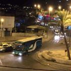 احتراق حافلة اسرائيلية في القدس المحتلة