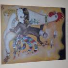 الفكرة لم تمت ولن تمت وان رحل صاحبها تبقى الفكرة وانتشارها مسرحا ورسما للفنان الراحل ابراهيم سابا