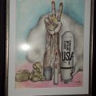 الفكرة لم تمت ولن تمت وان رحل صاحبها تبقى الفكرة وانتشارها مسرحا ورسما للفنان الراحل ابراهيم سابا