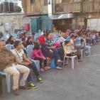 فرقة الهدف للدبكة  الشعبية و فرقة كنعان للتراث والفنون الشعبية في سوق الحرجة رام الله