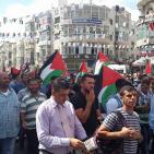 رام الله  تنتصر للقدس في مسيرة احتجاج على القمع الاسرائيلي في الاقصى والمسجد الاقصى