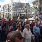 رام الله  تنتصر للقدس في مسيرة احتجاج على القمع الاسرائيلي في الاقصى والمسجد الاقصى