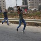 مواجهات قرب مستوطنة بيت ايل شرق رام الله عقب مسيرة جماهيرية نصرة للأقصى