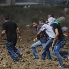 مواجهات قرب مستوطنة بيت ايل شرق رام الله عقب مسيرة جماهيرية نصرة للأقصى