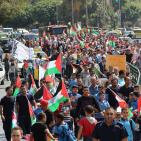 نابلس: مسيرة تضامنية مع الأسرى والأقصى وضد إجراءات الاحتلال