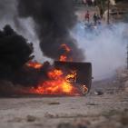 مواجهات في بلدة حزما بمدينة القدس المحتلة نصرة للأقصى