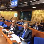 وفد المجلس الوطني الفلسطيني الدائم إلى الجمعية البرلمانية التابعة لمجلس أوروبا المنعقدة في مدينة ستراسبورغ. .