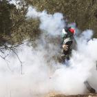 مواجهات في قرية بدرس غرب رام الله نصرة للأقصى