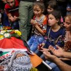 جنازة الشهيد الطفل احمد شراكة في مخيم الجلزون