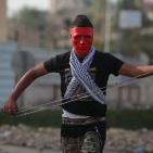 مواجهات  قرب المدخل الشمالي لمدينة البيرة على طريق مستوطنة بيت ايل