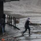 المواجهات المندلعة في باب الزاوية عقب اعدام شابين في الخليل