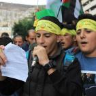 حركة فتح في نابلس تنظم وقفة تضامنية للمطالبة بحماية دولية لأطفال فلسطين
