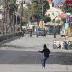 مواجهات جسر حلحول في الخليل