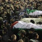 استقبال جثامين الشهداء الخمسة في الخليل