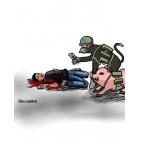 فنانة فلسطينية تجسد في رسوماتها خوذة صلاح الدين وكوفية عرفات