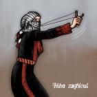 فنانة فلسطينية تجسد في رسوماتها خوذة صلاح الدين وكوفية عرفات