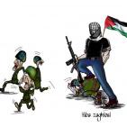 الفنانه زغلول جسدها هناك وروحها في فلسطين ىلارؤ والمقاوم في مخيلتها