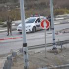 صور من مكان إستشهاد شاب عند حاجز زعترة اليوم