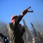 مواجهات على المدخل الشمالي لمدينة البيرة