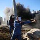 مواجهات على المدخل الشمالي لمدينة البيرة