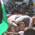 تشييع الشهيد حسن البو في حلحول شمال الخليل