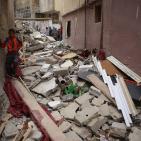 هدم منزل الأسير محمد أبو شاهين المتهم بتنفيذ عملية دير بزيع. في مخيم قلنديا