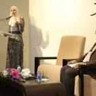 أمسية شعرية للشاعرين عبلة جابر وعقبة فالح، في متحف محمود درويش في مدينة رام الله.