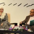 أمسية شعرية للشاعرين عبلة جابر وعقبة فالح، في متحف محمود درويش في مدينة رام الله.