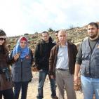 جولة لصحفيين في قرية وادي فوكين بمحافظة بيت لحم