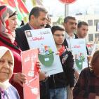 الحملة النسائية لمقاطعة المنتجات الإسرائيلية تُنظم وقفة لها في نابلس