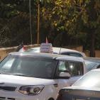 المواصلات تجري فحص القيادة في البلدة القديمة بالخليل