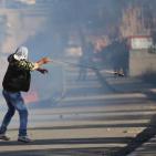 مواجهات في بلدة عابود غرب رام الله عقب استشهاد الشاب عبد الرحمن البرغوثي