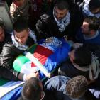 تشييع جثمان الشهيد عبد الرحمن البرغوثي في بلدة عابود غرب رام الله