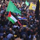 تشييع جثمان الشهيد عبد الرحمن البرغوثي في بلدة عابود غرب رام الله