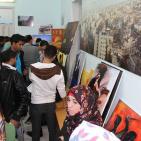 صور.. افتتاح معرض فني بغزة لمناهضة العنف ضد المرأة