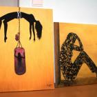 صور.. افتتاح معرض فني بغزة لمناهضة العنف ضد المرأة