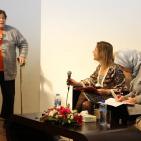 المحاضرة المكسيكية د. سيلفانا رابينوفيتش تقدم  ندوة عن خطبة  الهندي الاحمر للشاعر محمود درويش