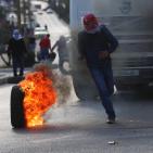 مواجهات على المدخل الشمالي لمدينة البيرة