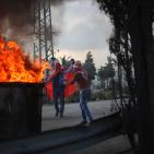 مواجهات على المدخل الشمالي لمدينة البيرة