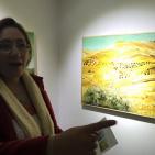 الفنان تقي سباتين ينظم معرض الارض المقدسة في البيرة