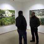 الفنان تقي سباتين ينظم معرض الارض المقدسة في البيرة