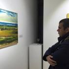 الفنان تقي سباتين ينظم معرض الارض المقدسة في البيرة