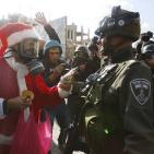 بابا نويل يشارك في مواجهات بيت لحم
