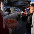 بابا نويل اليوم في مدينة رام الله