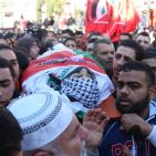 تشييع جثمان الشهيد ماهر الجابي في مدينة نابلس