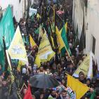 تشييع جثمان الشهيد عز الدين رداد في قرية صيدا بمدينة طولكرم