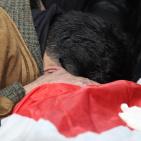 لحظة وصول جثمان الشهيدة أشرقت قطناني إلى مستشفى رفيديا الحكومي بنابلس