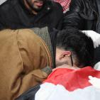 لحظة وصول جثمان الشهيدة أشرقت قطناني إلى مستشفى رفيديا الحكومي بنابلس