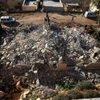 قوات الاحتلال تهدم منزل الشهيد مهند الحلبي في قرية سردا شمال رام الله