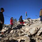 قوات الاحتلال تهدم منزل الشهيد مهند الحلبي في قرية سردا شمال رام الله